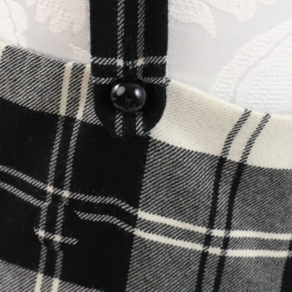 Anthropologie Jill Stuart 10 Wool Plaid Mini Dress - Picture 5 of 11